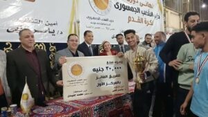 فريق ناصر يتوج ببطولة دوري "الشعب الجمهوري" ببني سويف