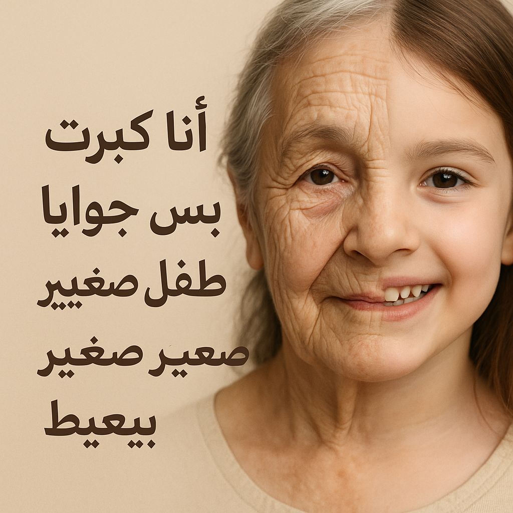 نحن نكبر لكن الطفل بداخلنا لا يكبر