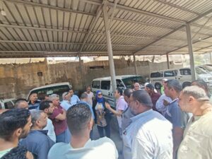 حملة "القيادة الآمنة... المخدرات مش هتضيعك لوحدك" بالسنطة