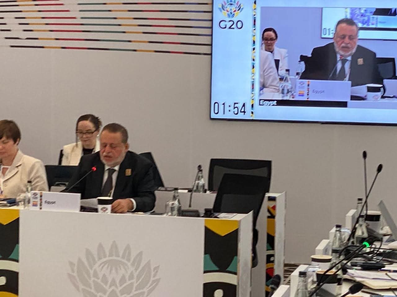 وفد مصري برئاسة محافظ البنك المركزي المصري يشارك في الاجتماع الثالث لوزراء المالية 