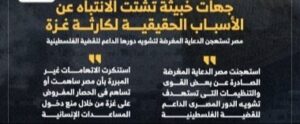 مصر تستهجن الدعاية المغرضة لتشويه دورها الداعم للقضية الفلسطينية (إنفوجراف)