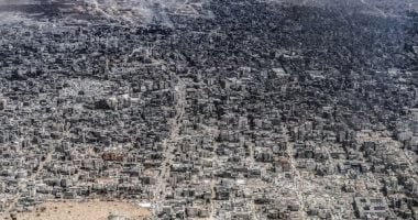واشنطن بوست تنشر صورًا جوية نادرة تُظهر النزوح والدمار الواسع فى قطاع غزة