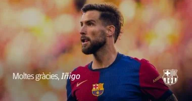 برشلونة يعلن رحيل إينيجو مارتينيز