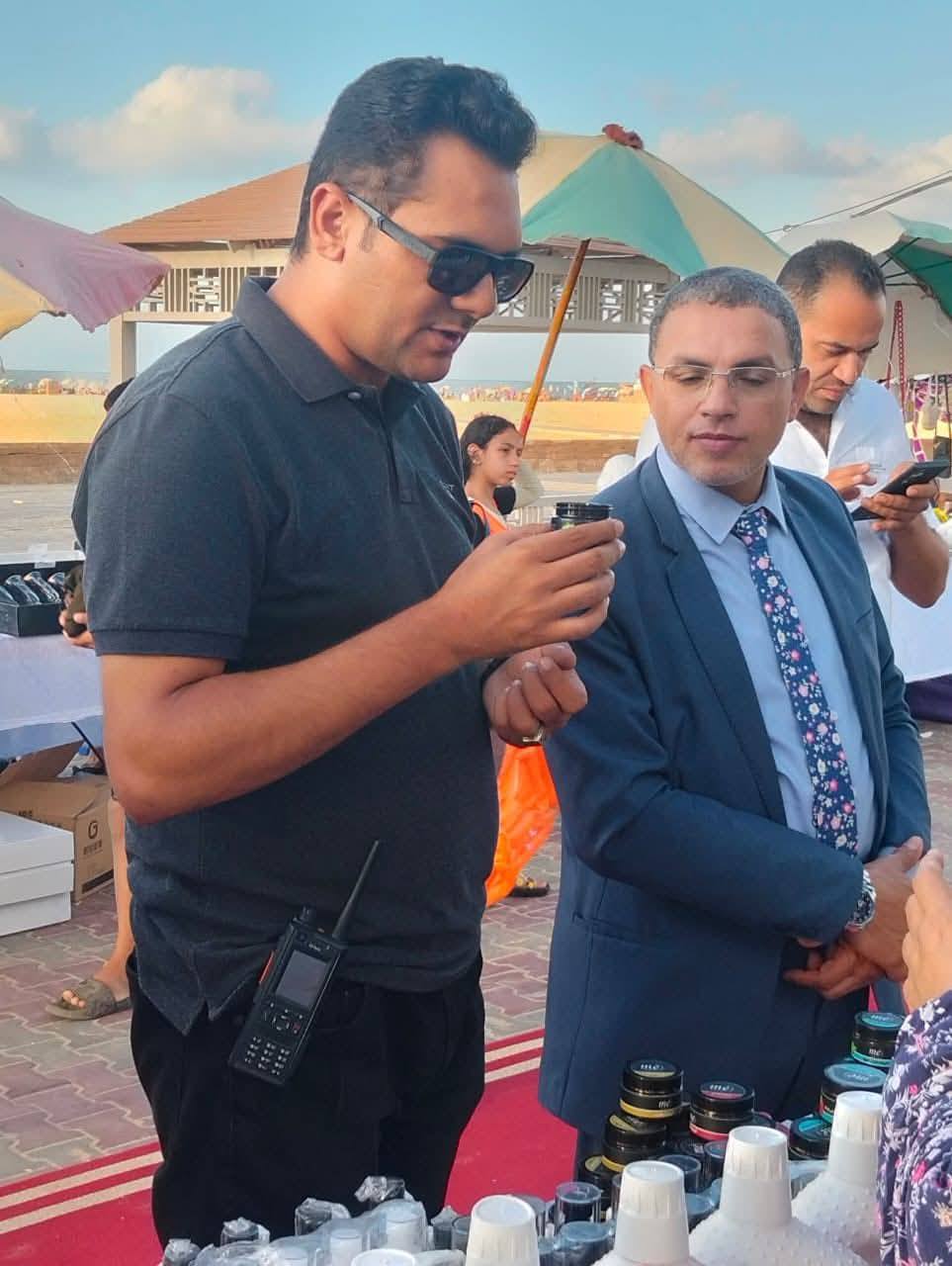 رئيس مدينة جمصه يفتتح معرض أيادي مصر للصناعات اليدوية والحرف التراثية