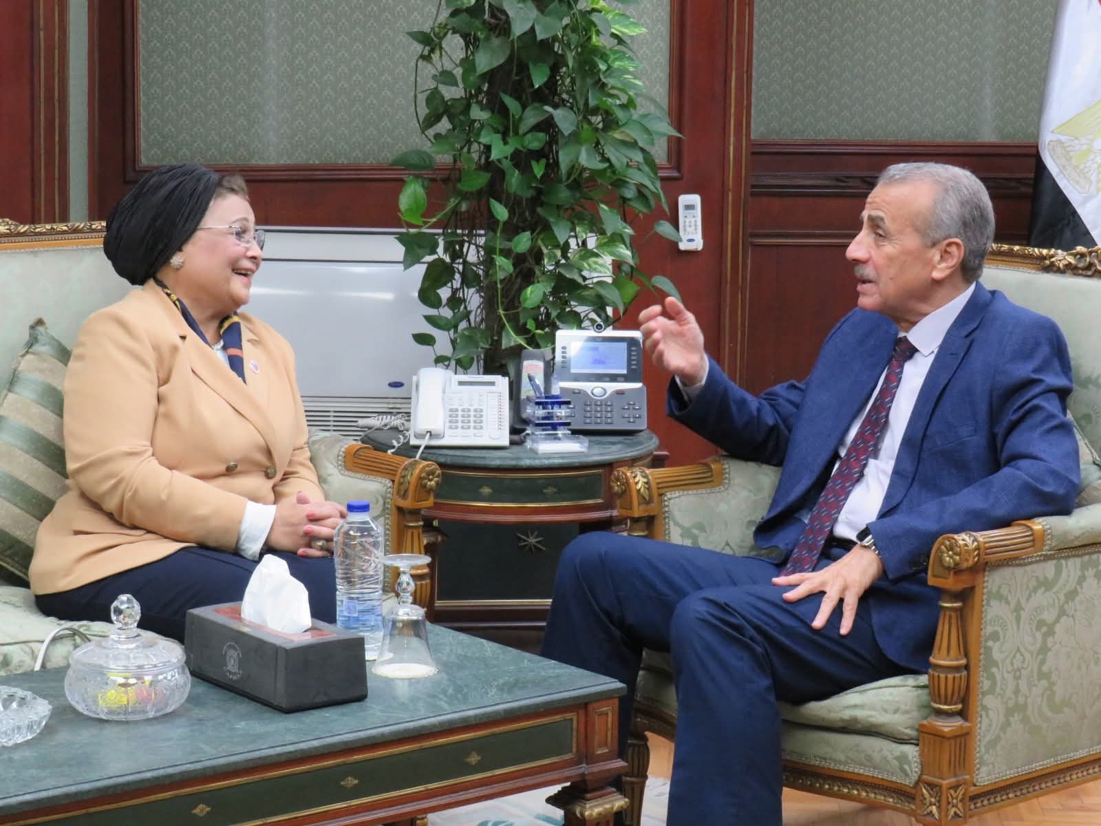 نائب وزير الصحة تبحث مع رئيس الجهاز المركزي للتعبئة والإحصاء