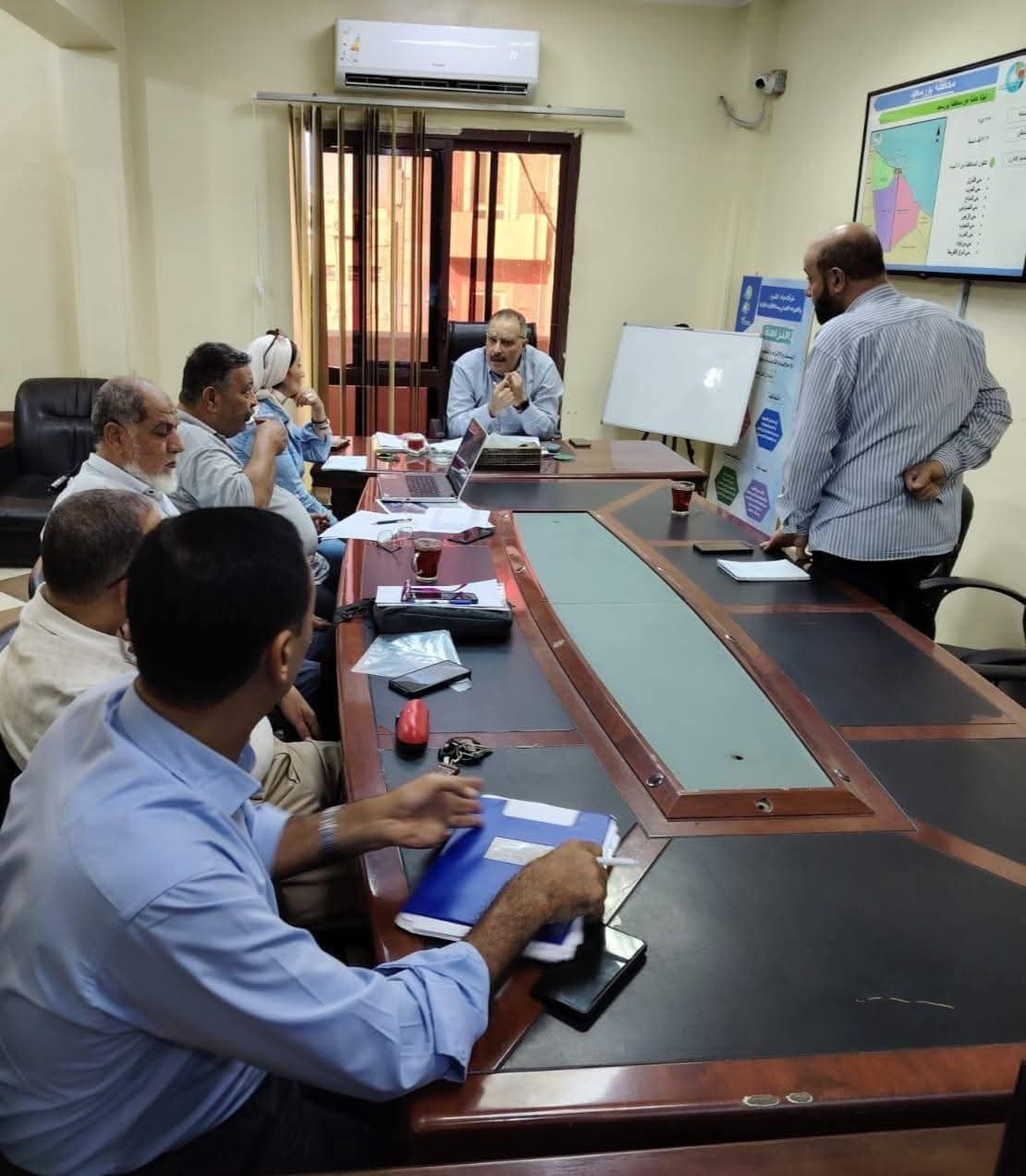 رئيس مياه القناة يتابع موقف مشروعات مياه الشرب والصرف الصحى بمحافظة بورسعيد 