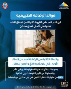 مبادرة الألف يوم الذهبية ٨٥٪؜ من عقل طفلك يتكون في أول سنتين من الرضاعة الطبيعية