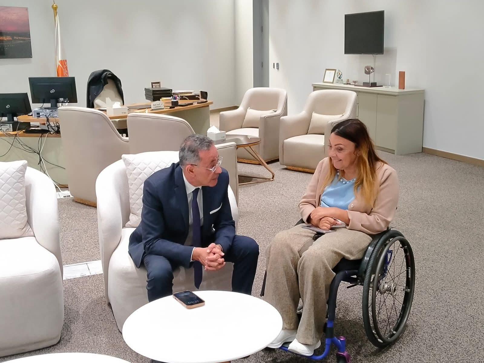 من داخل المتحف المصري الكبير تسهيلات عديدة وإتاحة معلوماتية لذوي الإعاقات المختلفة