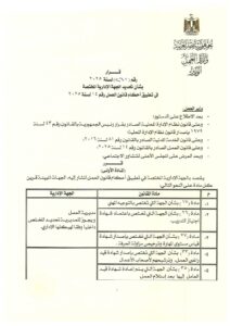 وزير العمل يصدر قرارًا وزاريًا رقم 260 لسنة 2025 لتحديد الجهة الإدارية المختصة بتقديم خدمات الوزارة