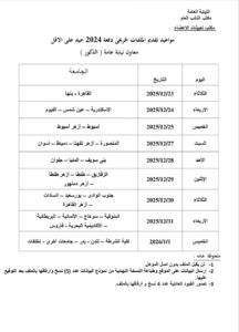 إعلان عن قبول طلبات التعيين في وظيفة معاون نيابة عامة من خريجي وخريجات كليات الحقوق والشريعة والقانون والشرطة دفعة ٢٠٢٤
