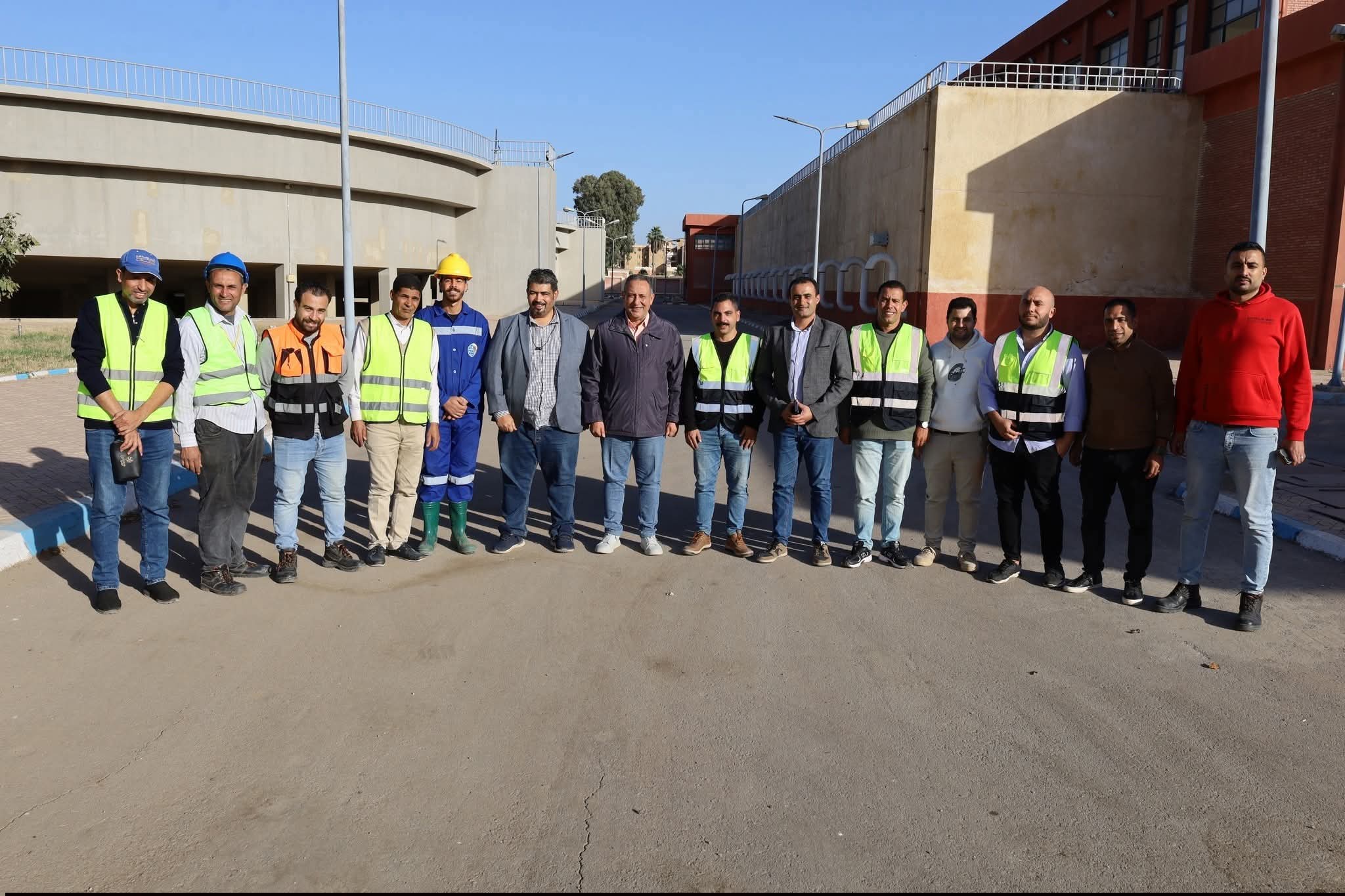 في أولى زيارات الجهاز التنظيمي رئيس مياه الغربية يقود جولة تفقدية بمحطة الملاحية والورش المركزية