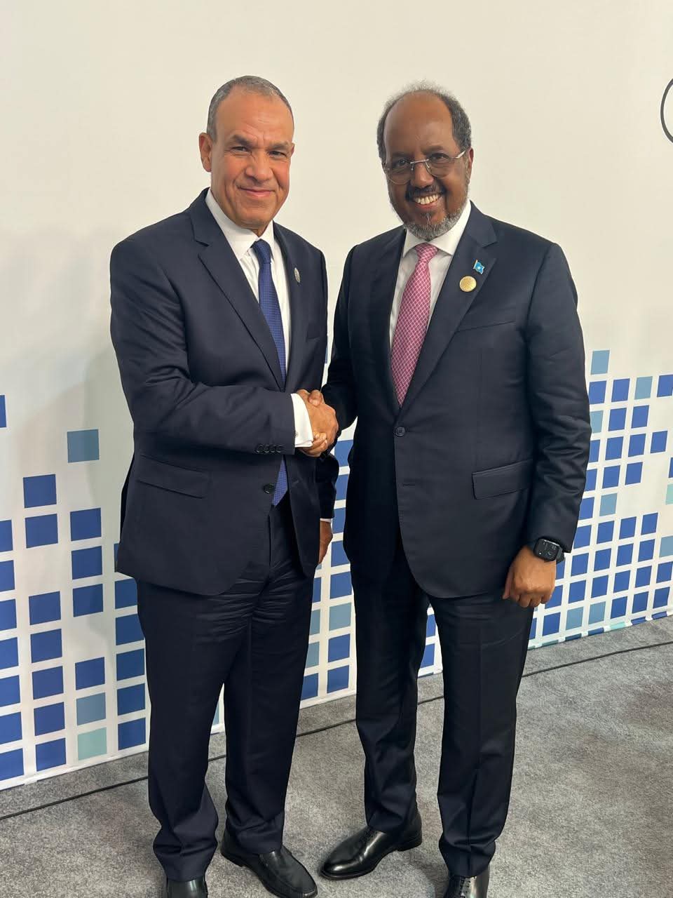 وزير الخارجية والهجرة يلتقي رئيس جمهورية الصومال الفيدرالية على هامش منتدى الدوحة 