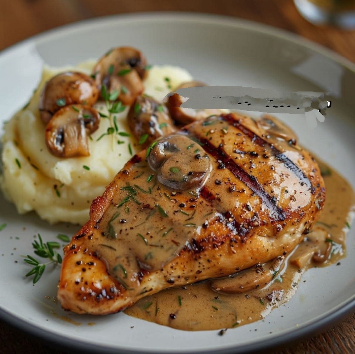 مطبخ الكنانة فيليه دجاج بصوص المشروم الكريمي