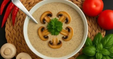 طريقة عمل شوربة الجبنة والمشروم بأسلوب الشيفات المحترفين