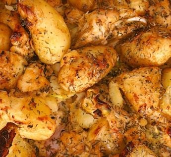 طريقة عمل صينية فراخ بالثوم والليمون