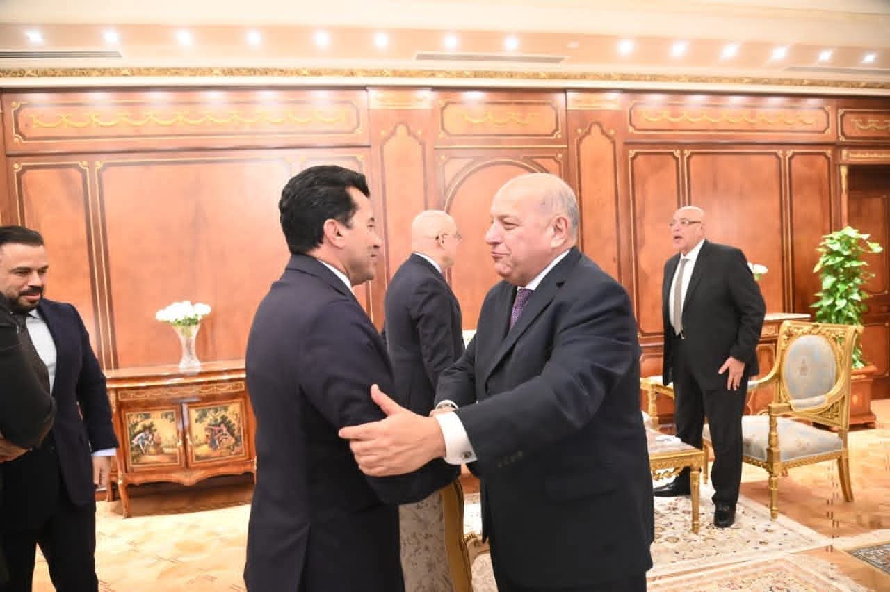 وزير الشباب والرياضة يهنئ رئيس مجلس النواب ويبحث التعاون المشترك بحضور رئيس لجنة الشباب والرياضة
