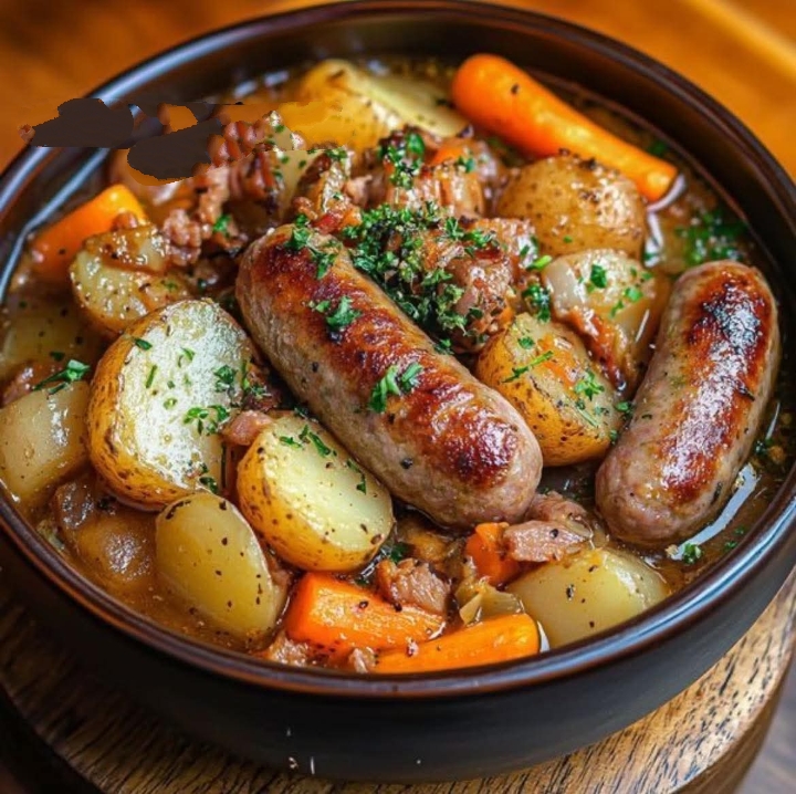 مطبخ الكنانة طاجن سجق بالبطاطس والجزر