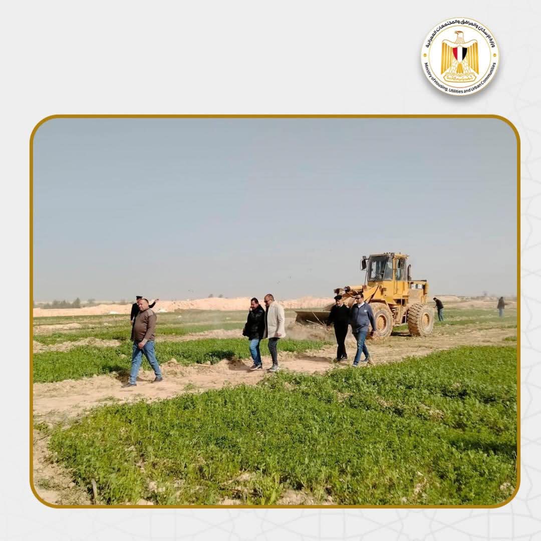 أجهزة المدن الجديدة تنفذ حملات إزالة للتعديات ومخالفات البناء والإشغالات واسترداد الأراضي المخالفة