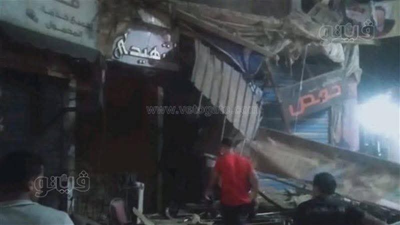 انهيار جزئي بمبنى السينما القديمة بقاقوس في الشرقية يودي بحياة شخص وإصابة 4 اخرين