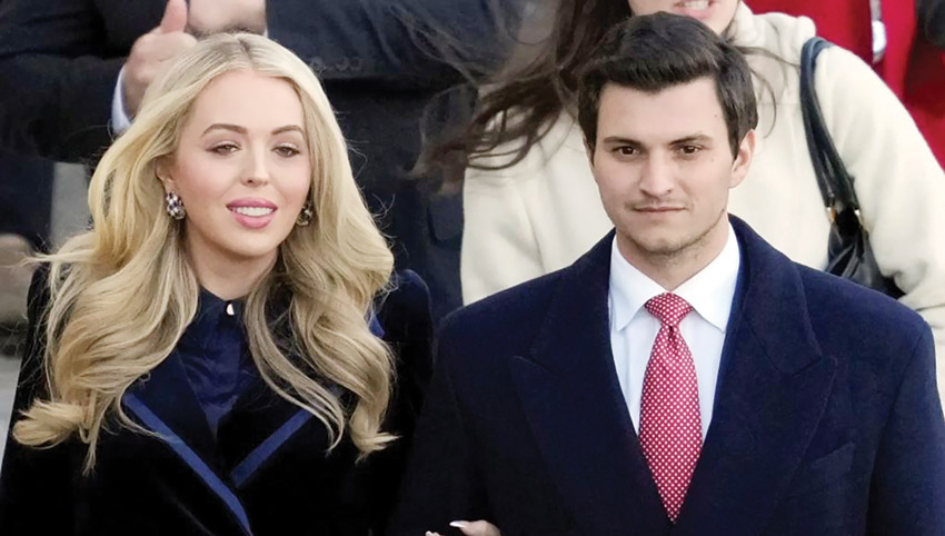 تيفاني ترامب وزوجها يستمتعان بزيارات أثرية فى معبد حتشبسوت بالأقصر