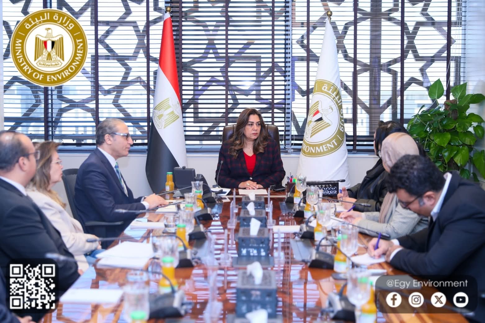 وزيرة التنمية المحلية والقائم بأعمال وزير البيئة تتابع الدراسة البيئية لإقامة مدرسة دولية لمؤسسة أخبار اليوم