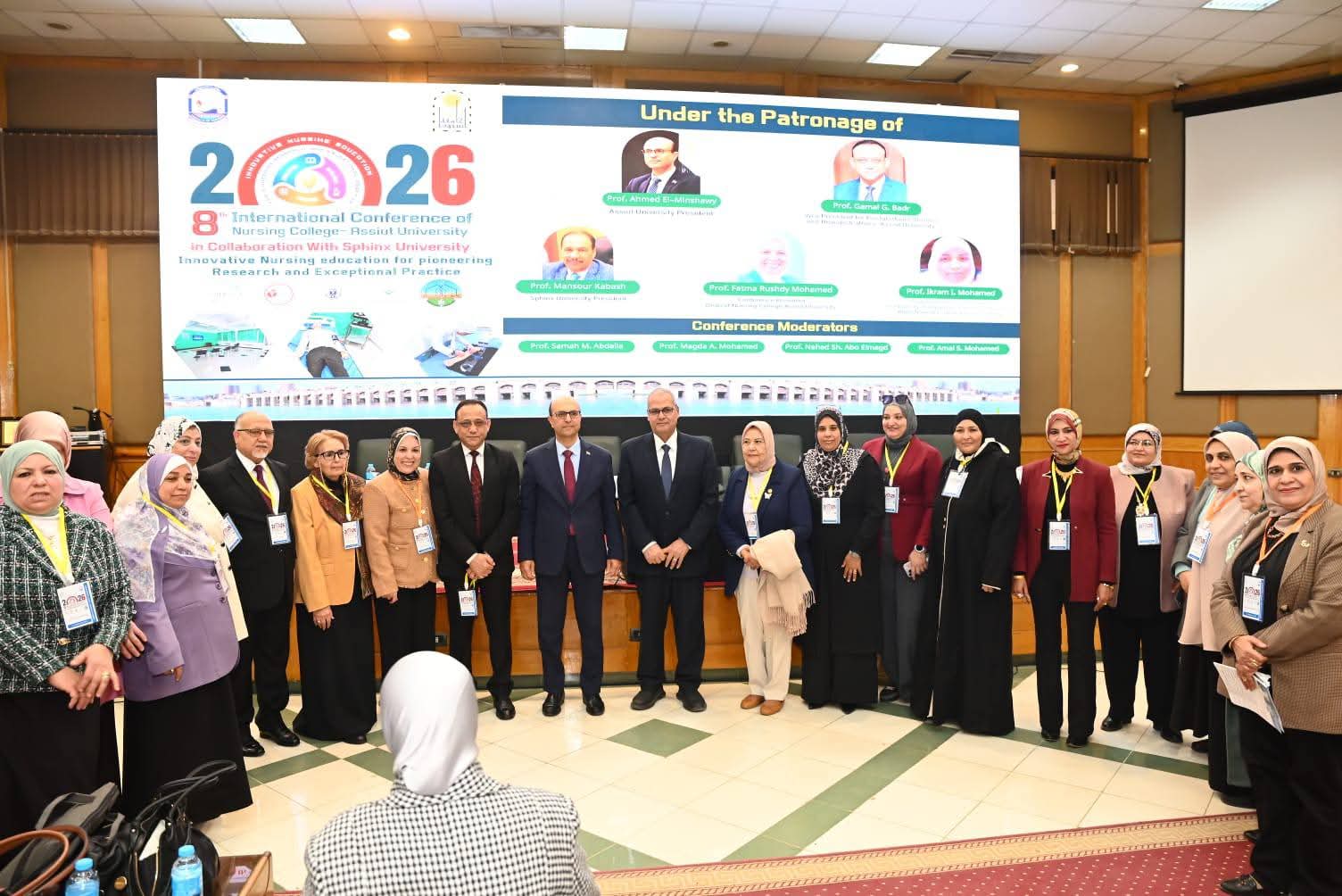 الدكتور المنشاوي يشهد افتتاح فعاليات المؤتمر الدولي الثامن لكلية التمريض بجامعة أسيوط تحت عنوان: «تعليم تمريضي مبتكر من أجل أبحاث رائدة وممارسة استثنائية»