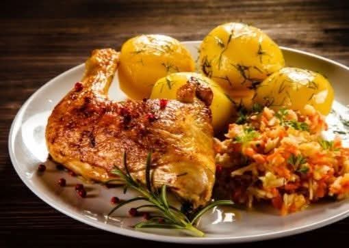 مطبخ الكنانة صينية الدجاج بالبطاطا والزعتر