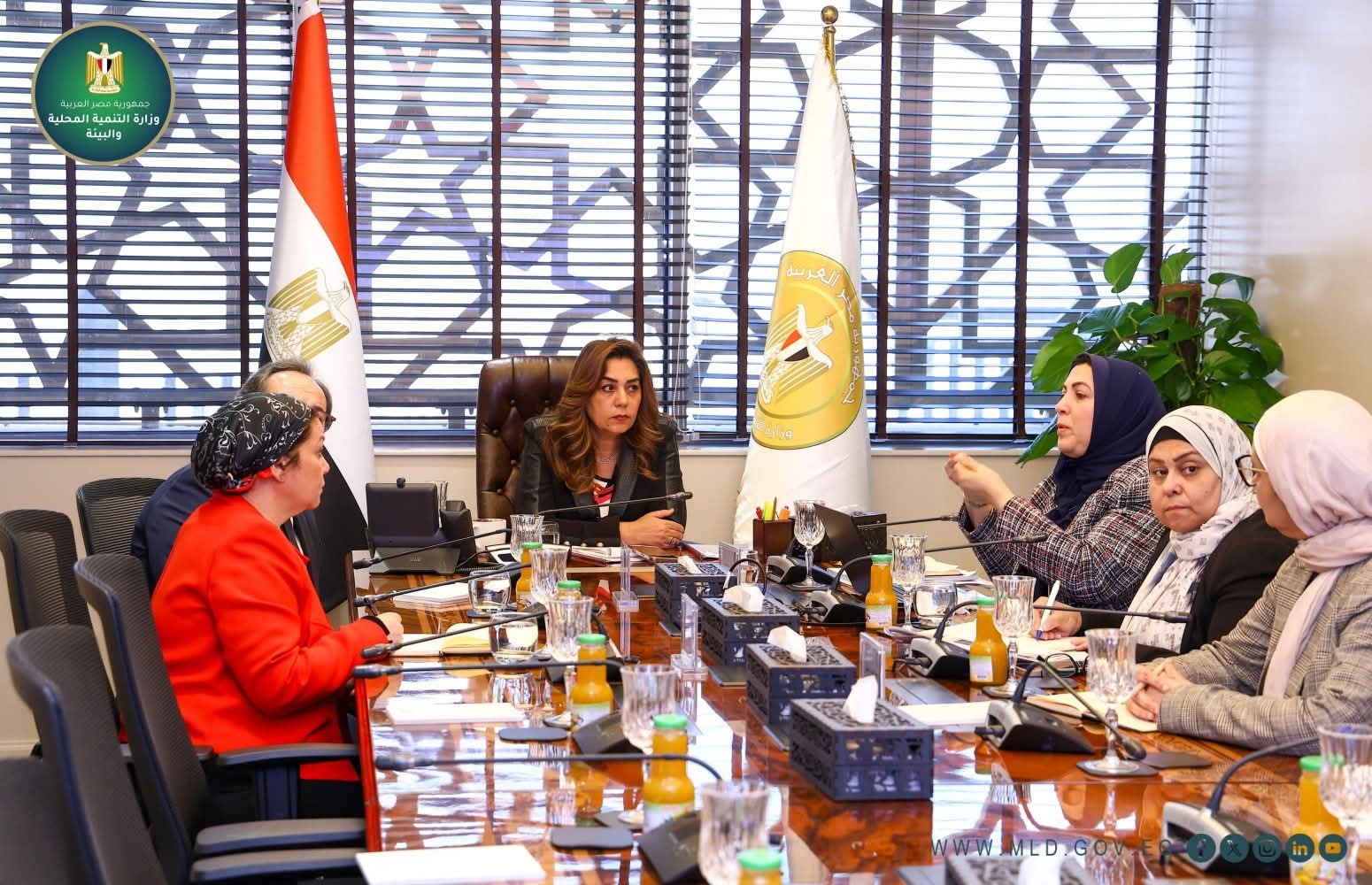 إدارة مستدامة للثروة المائية وزيرة التنمية المحلية والبيئة تستعرض خطة تطوير البحيرات المصرية وتعزيز "الاقتصاد الأزرق"