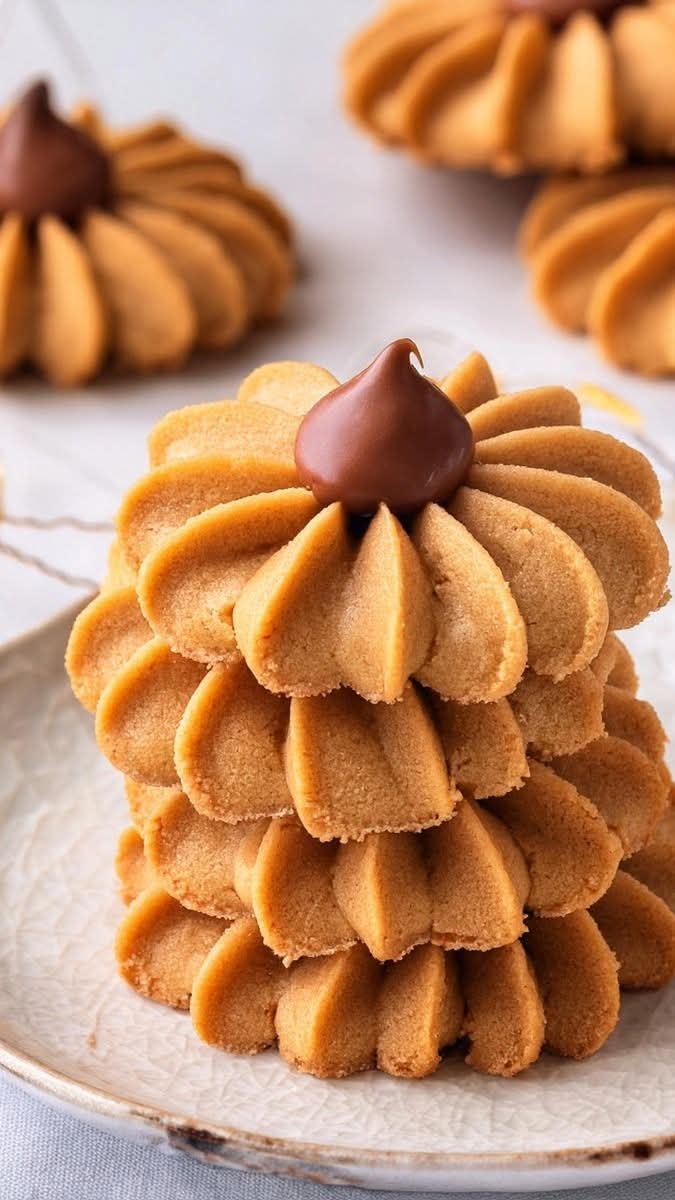 مطبخ الكنانة كوكيز زبدة الفول السوداني (Peanut Butter Blossoms)
