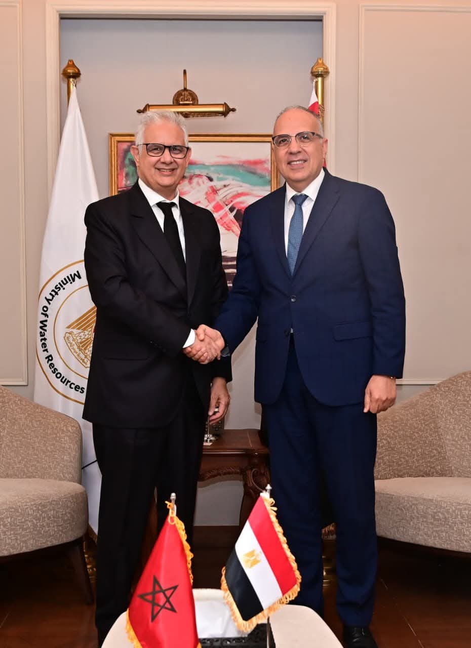 الدكتور سويلم يلتقي وزير المياه المغربي لبحث سبل تعزيز العلاقات الثنائية بين مصر والمغرب في مجال إدارة الموارد المائية