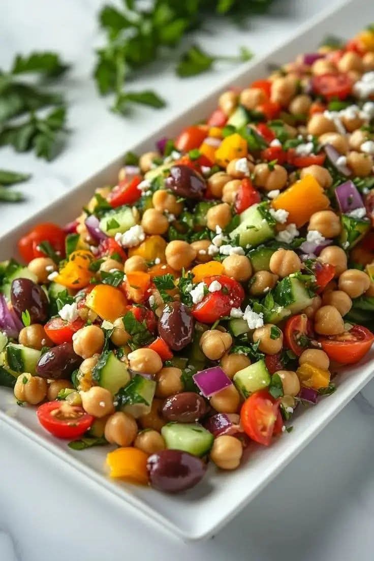 مطبخ الكنانة "سلطة الحمص اليونانية