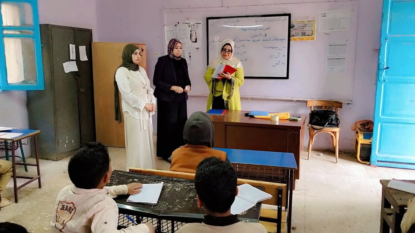 متابعة ميدانية لوكيل المديرية بإدارة السنطة التعليمية