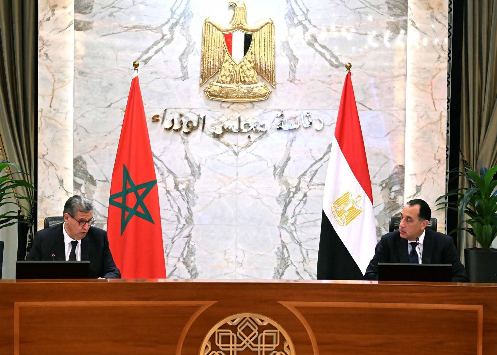 رئيسا وزراء مصر والمغرب يترأسان أعمال الدورة الأولى للجنة التنسيق والمتابعة المصرية المغربية المشتركة