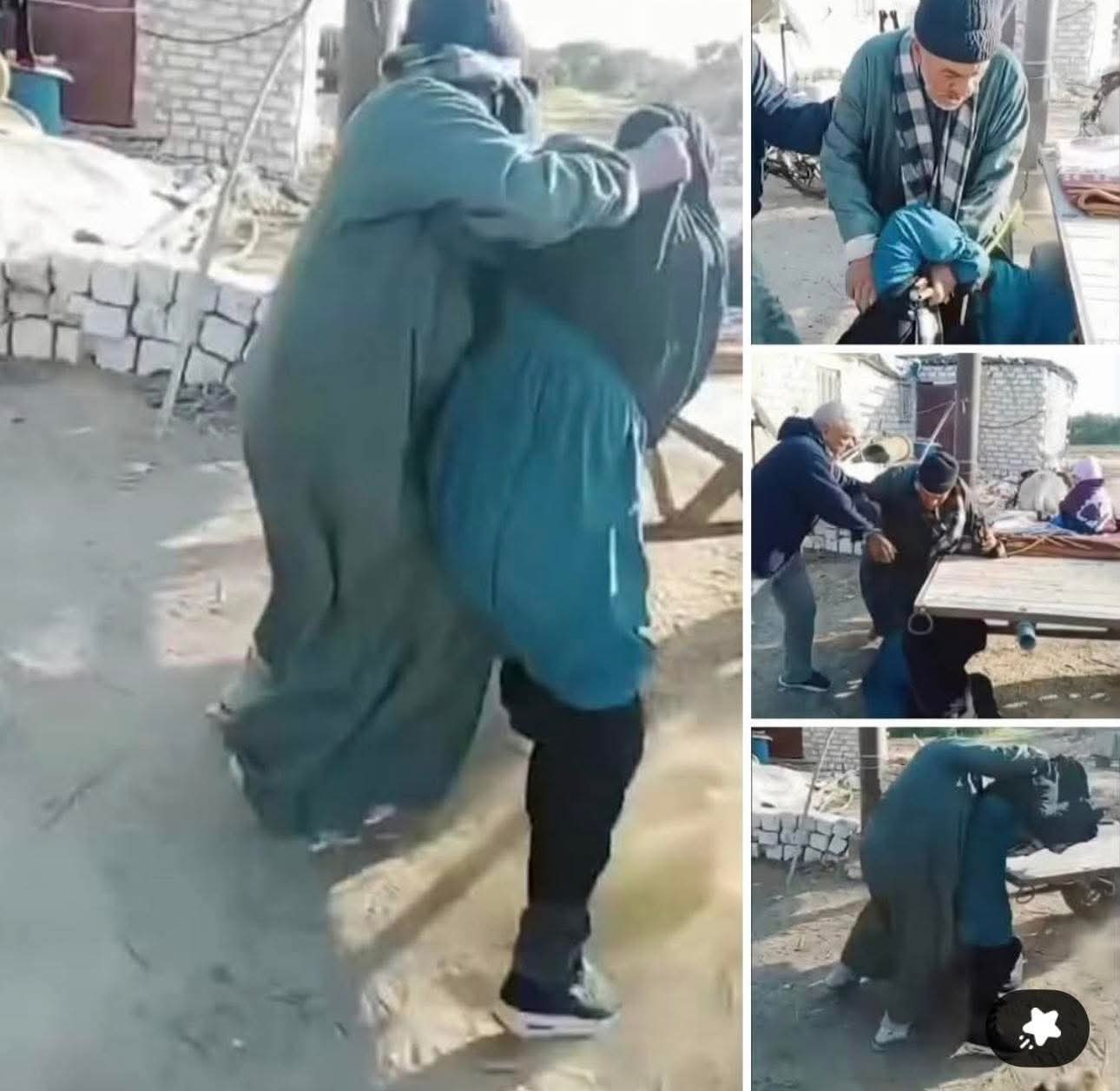 كشف ملابسات فيديو اعتداء عم على ابنة شقيقه بالضرب المبرح بسبب الميراث