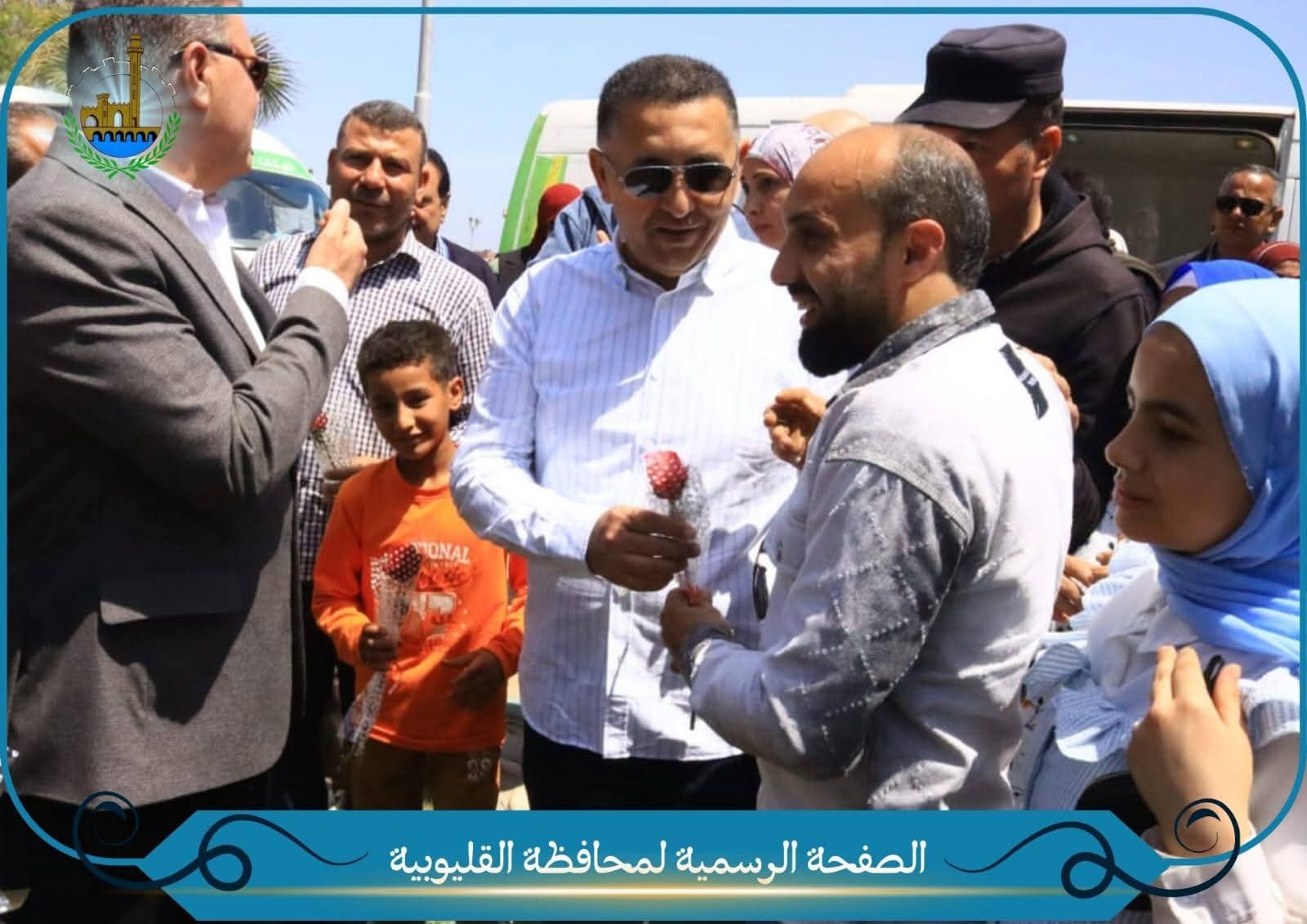 محافظ القليوبية يشارك المواطنين احتفالات "شم النسيم" بحدائق القناطر الخيرية