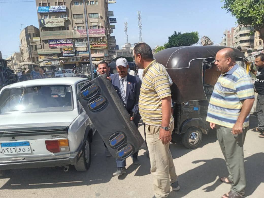 محافظ الدقهلية: ضبط ومصادرة 57 قطعة في حملتين للتصدي لأجهزة الصوت والتلوث السمعي بمدينة السنبلاوين