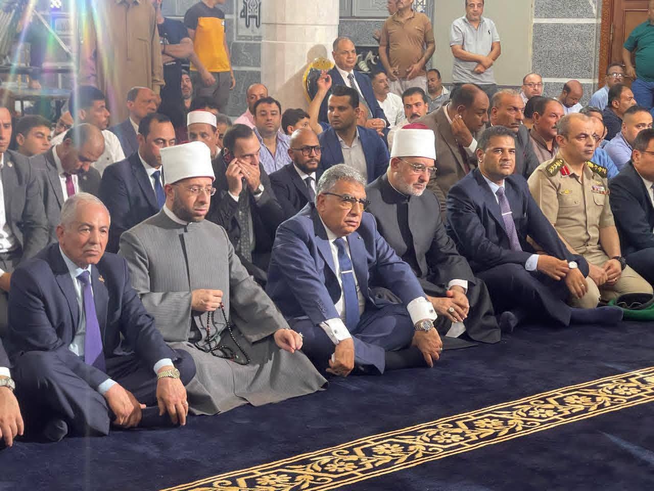 محافظ الدقهلية ووزير الأوقاف ومفتي الجمهوريه يفتتحون مسجد الأقصى بالسنبلاوين بتكلفة 23 مليون جنيه وبمشاركة مجتمعية 