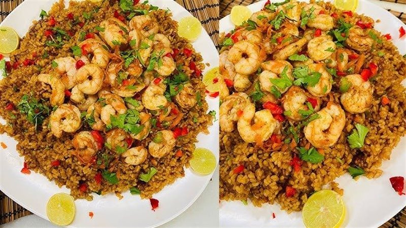 طريقة عمل الأرز بالجمبري طبق بحري شهي وسهل التحضير