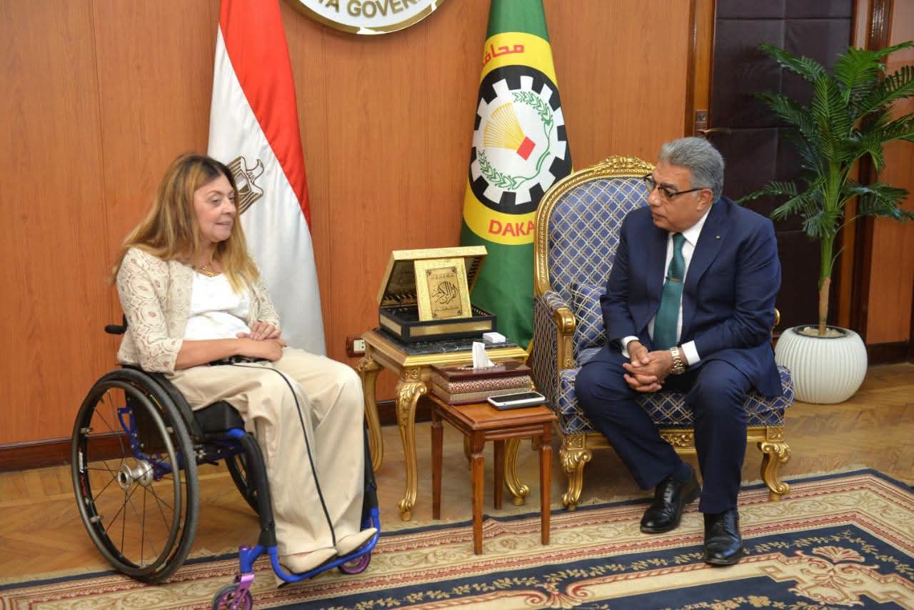 محافظ الدقهلية يستقبل المشرف العام على القومي للأشخاص ذوي الإعاقة