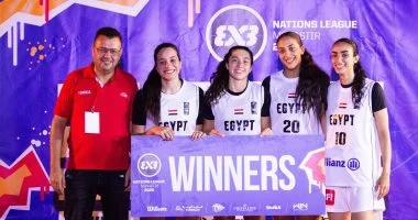 منتخب مصر لشابات السلة 3×3 يتوج بلقب دوري الأمم – التوقف الثاني في تونس