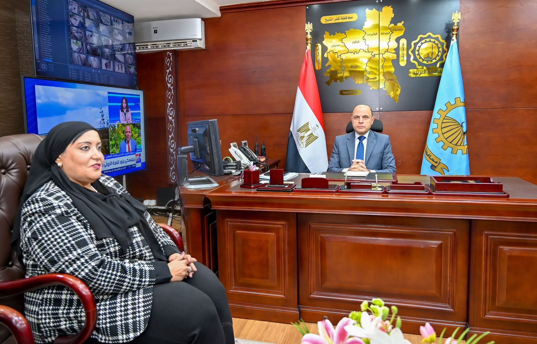 محافظ الغربية يستقبل وكيل وزارة الصحة الجديدة بالمحافظة.