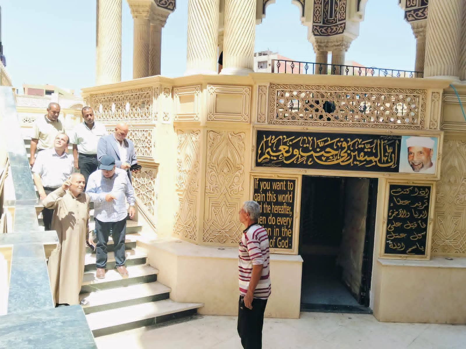 محافظ الدقهلية يتفقد أعمال التشطيبات النهائية بضريح إمام الدعاة الشيخ الشعراوي بقرية دقادوس بميت غمر