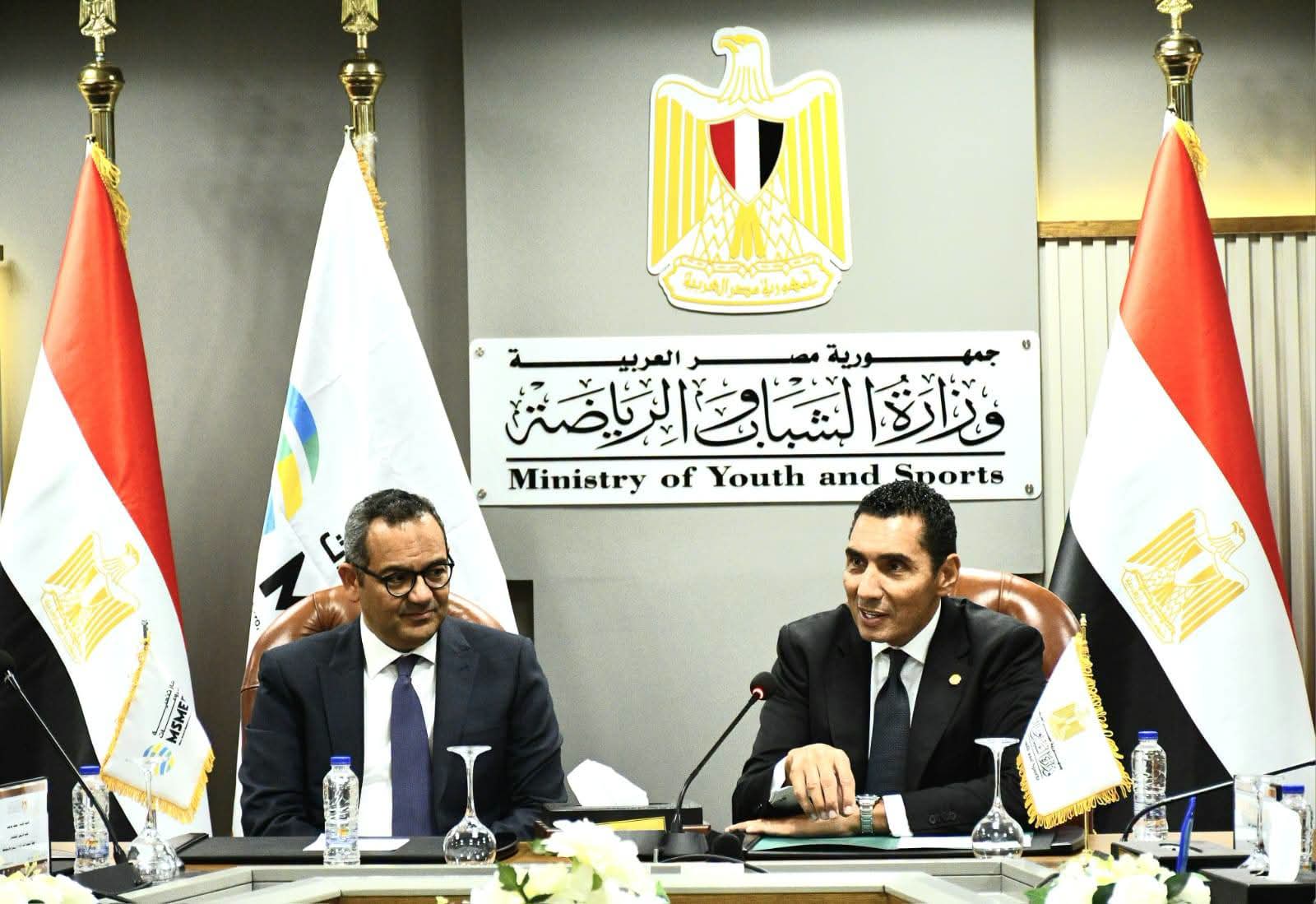 مراسم توقيع مذكرة تفاهم مشتركة بين الشباب والرياضه وتنمية المشروعات