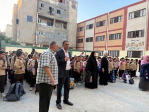 مدير عام إدارة السنبلاوين التعليمية يتابع سير العملية التعليمية بمدرسة الناصرية الابتدائية
