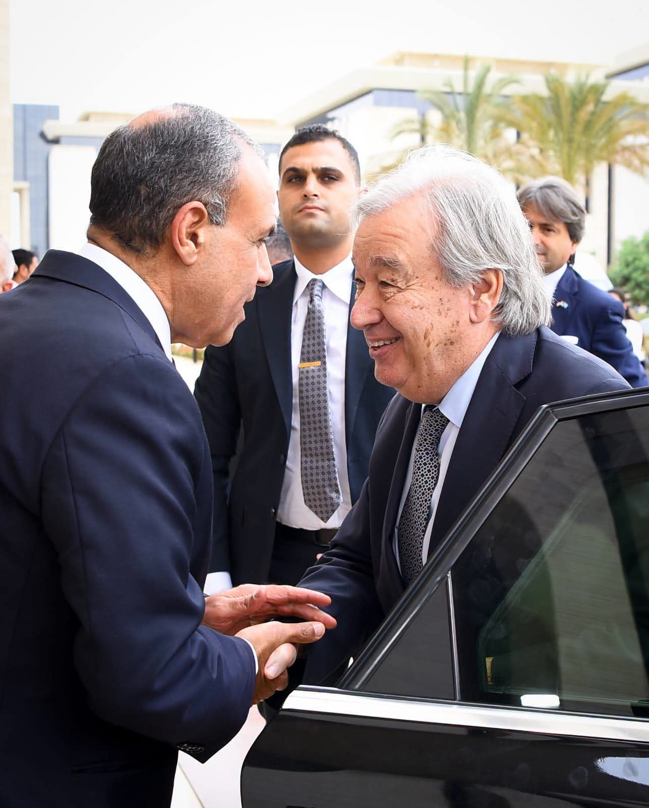 وزير الخارجية يستقبل الأمين العام للأمم المتحدة لبحث التعاون المشترك والمستجدات الدولية 